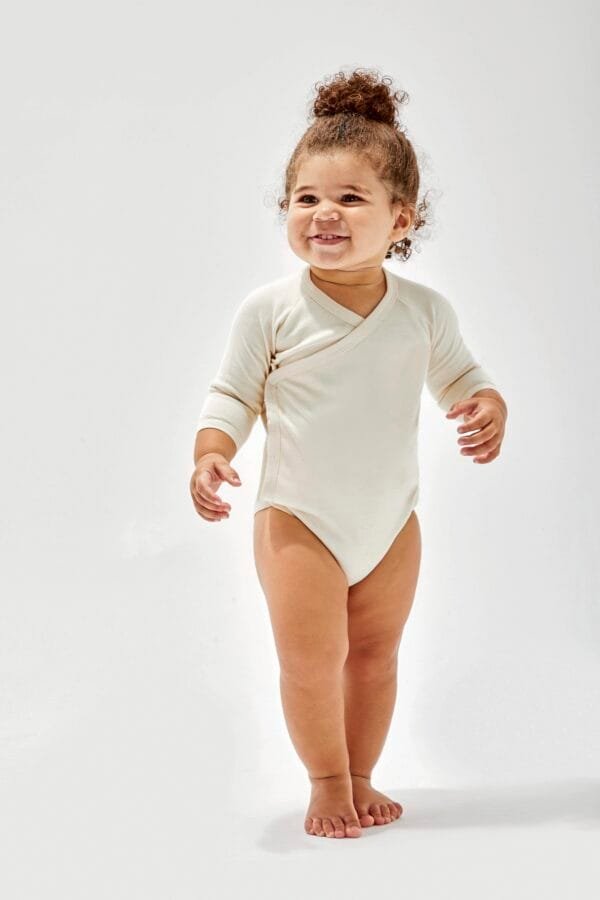 Baby Langarm-Kimono-Body