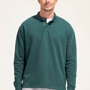 Unisex Polo-Kragen Sweatshirt